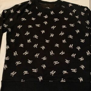 Marc Jacobs Black and White Graphic Crewneck Sweater